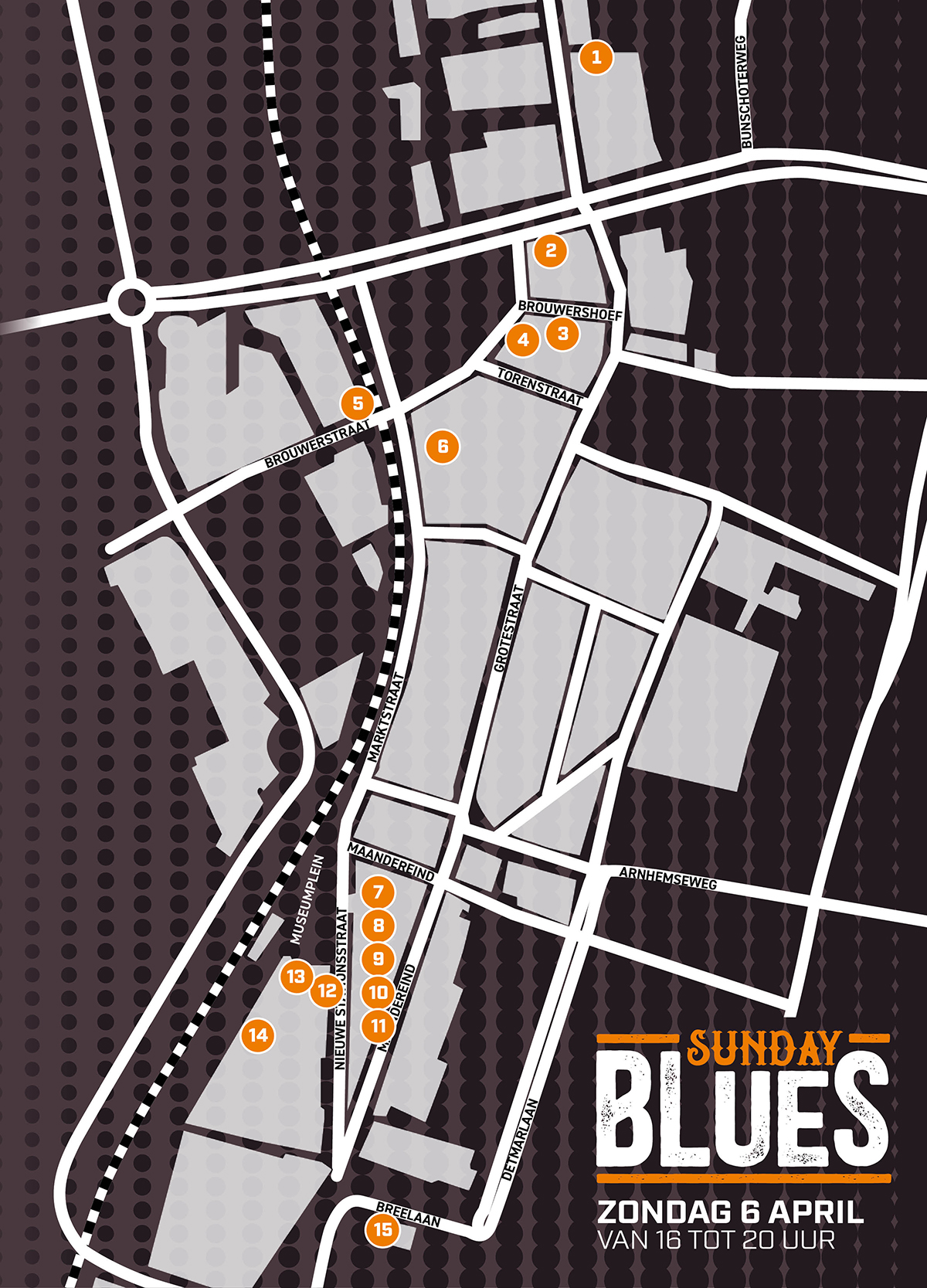 Sunday Blues 2025 Plattegrond