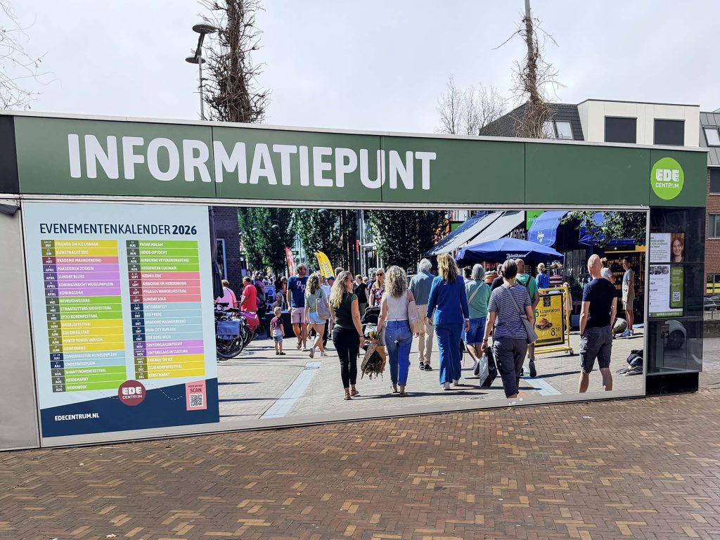 Informatiepunt op markt Ede Centrum